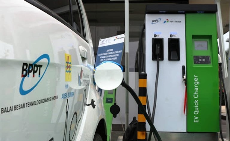 Ini SPKLU Hasil Sinergi Pertamina dan BPPT