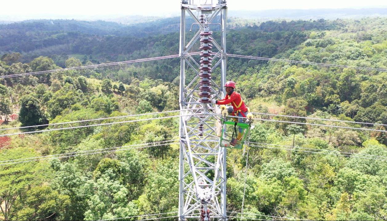 SUTT 150 kV Rantau Dadap – Lumut Balai Beroperasi