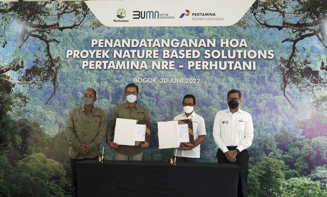 Sinergi Pertamina-Perhutani Kembangkan Nature Based Solutions