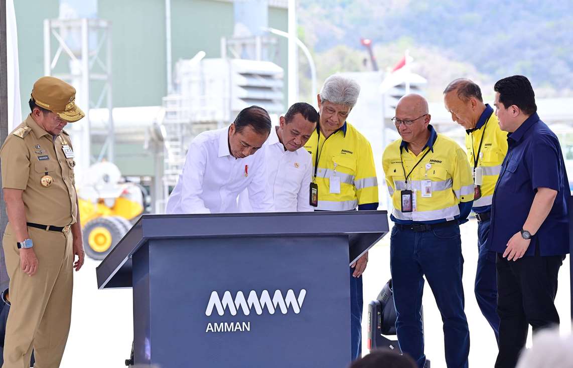 Presiden Jokowi Resmikan Smelter Tembaga AMMAN