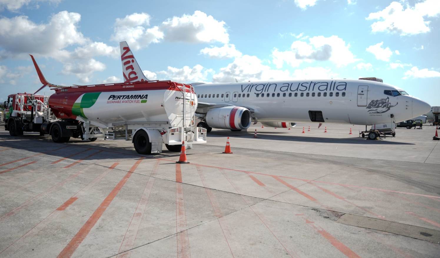 Virgin Australia, Maskapai Internasional Pertama Pakai SAF Pertamina