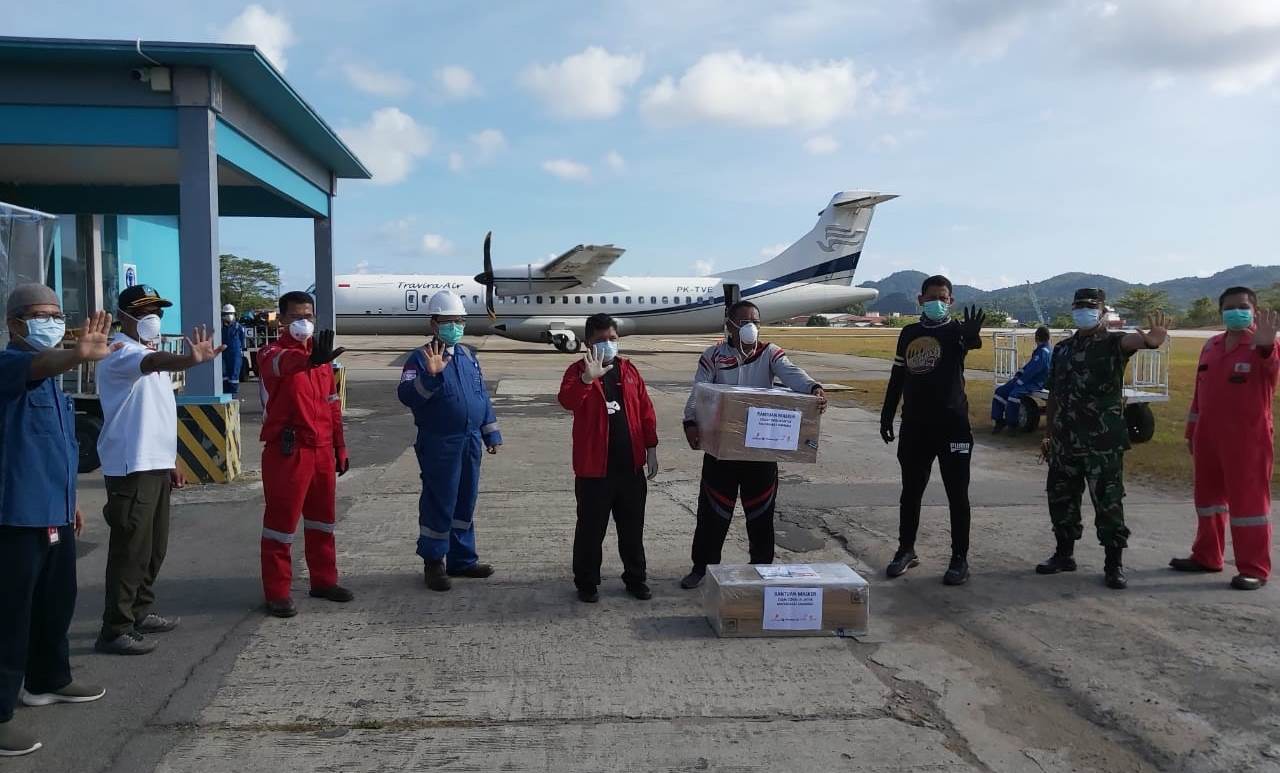 Hand Sanitizer dan Masker Gratis untuk Masyarakat Anambas