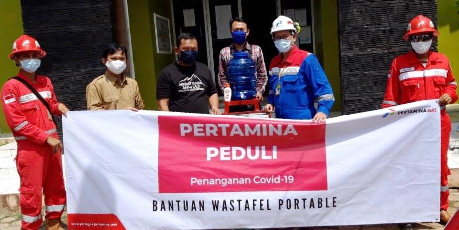 Pertagas Sediakan Wastafel Portabel di Area Publik