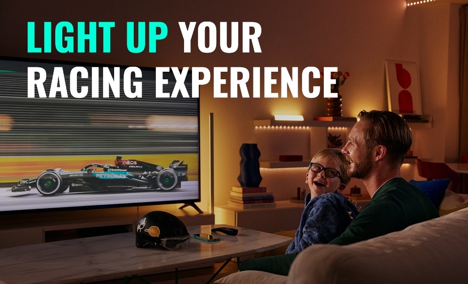 Dengan Lampu Pintar, Ruang Keluarga Diubah Jadi Sirkuit Balap