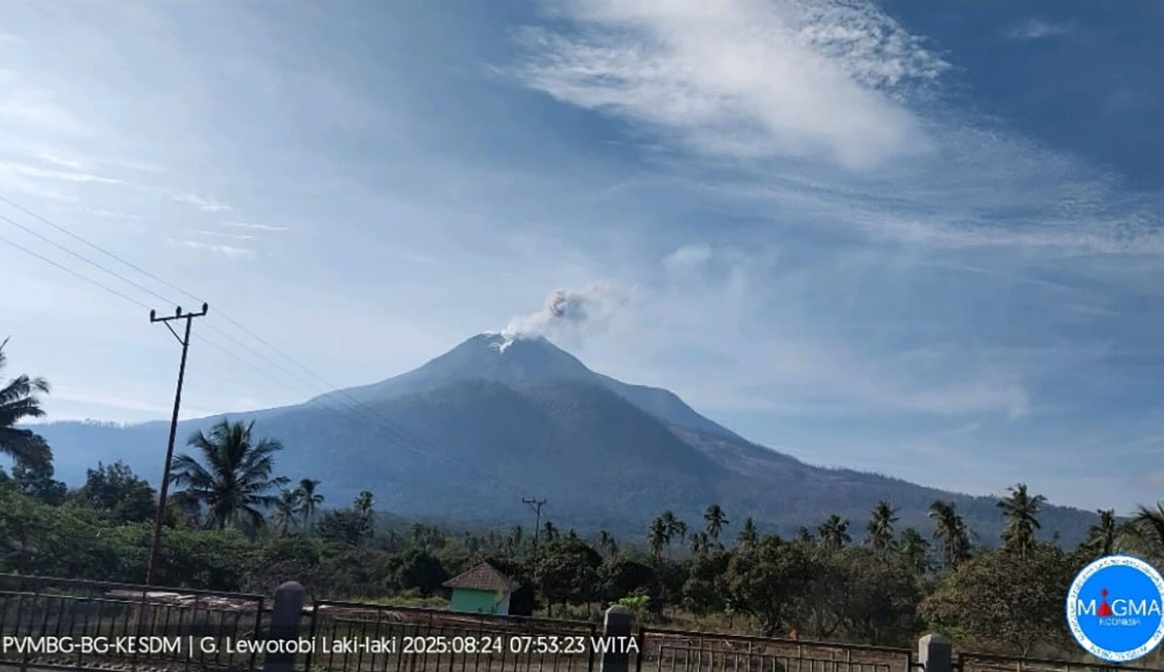 Aktivitas Turun, Status Gunung Lewotobi Laki-laki jadi Siaga